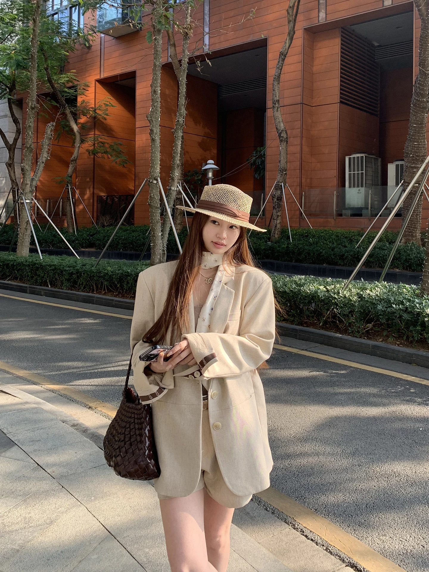 

Ele Casual Women's Suit Jaet Red Celebri 2026 New Spring Faion High-End A-Line Tailored Coat Polyester Fiber