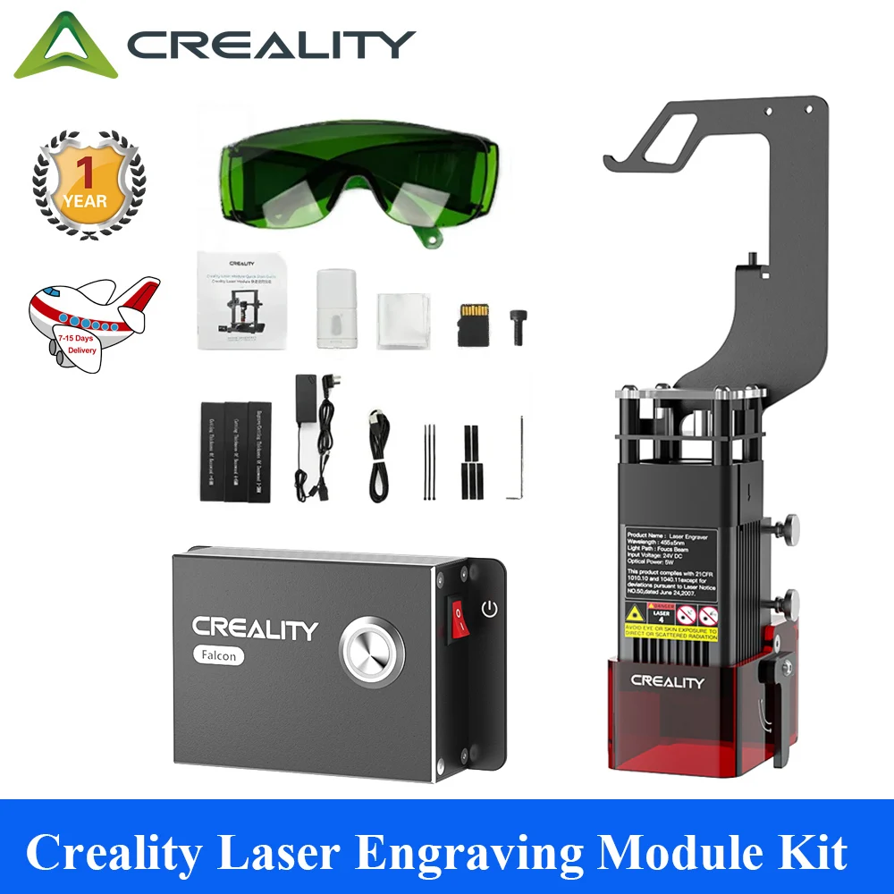 

Creality Laser Engraving Module Kit 10W 5W 1.6W 0.06mm High-Precision 3D Printer Parts for Ender 3 / Neo / S1 Series CR-10 Mini