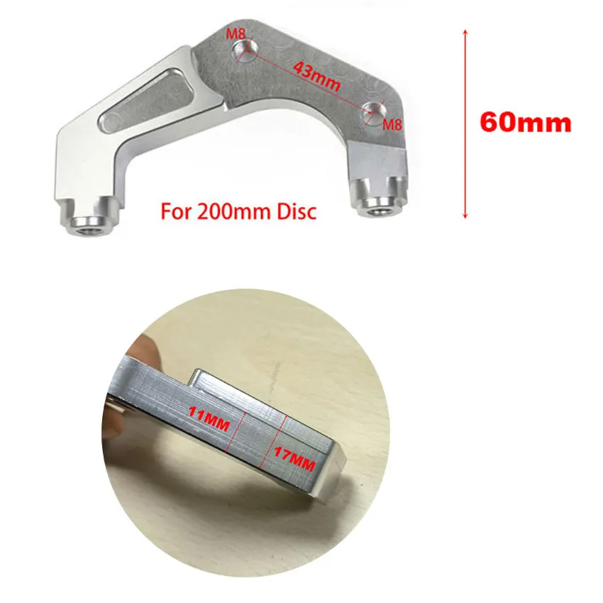 Motorrad RPM Bremssattel 4-Kolben für Yamaha Aerox Nitro RSZ JOG BWS 100 125 Zuma GROM Scooter Dirt Bike Scheibenbremssattel