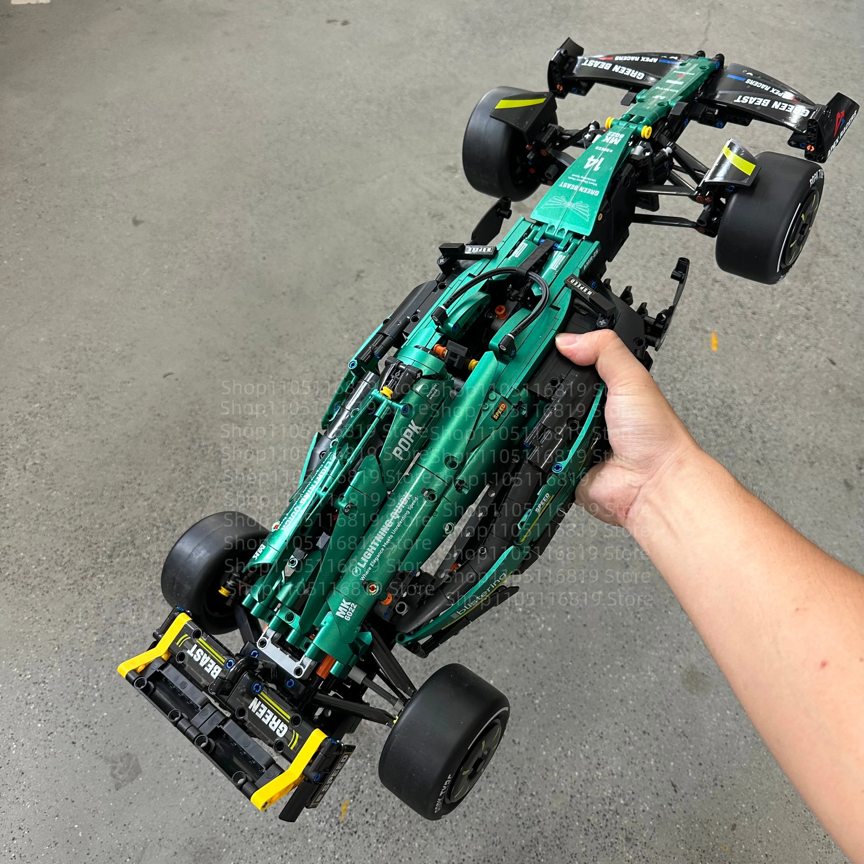 Aramco Martin AMR24 F1 Racing Building Blocks 1912Pcs MOC Bricks Technics Vehicles Race Car Model Kit DIY Craft Toys Decor Gifts