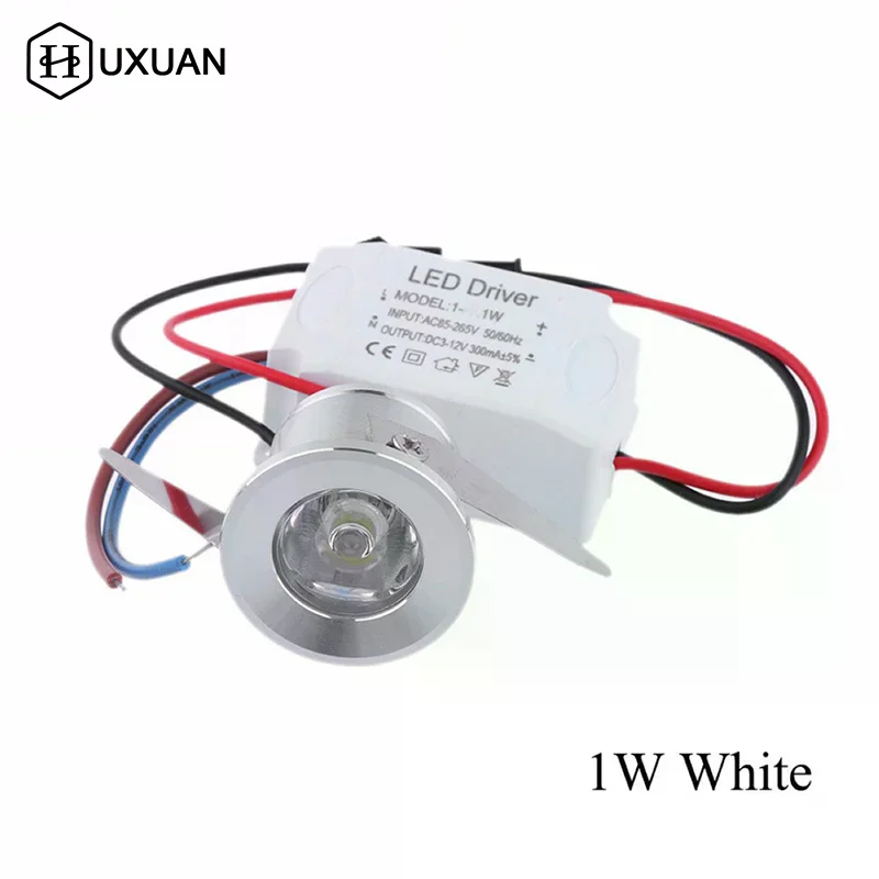 1W Recessed Mini Spotlight Lamp Ceiling Mounted LED Downlight Ceiling Light