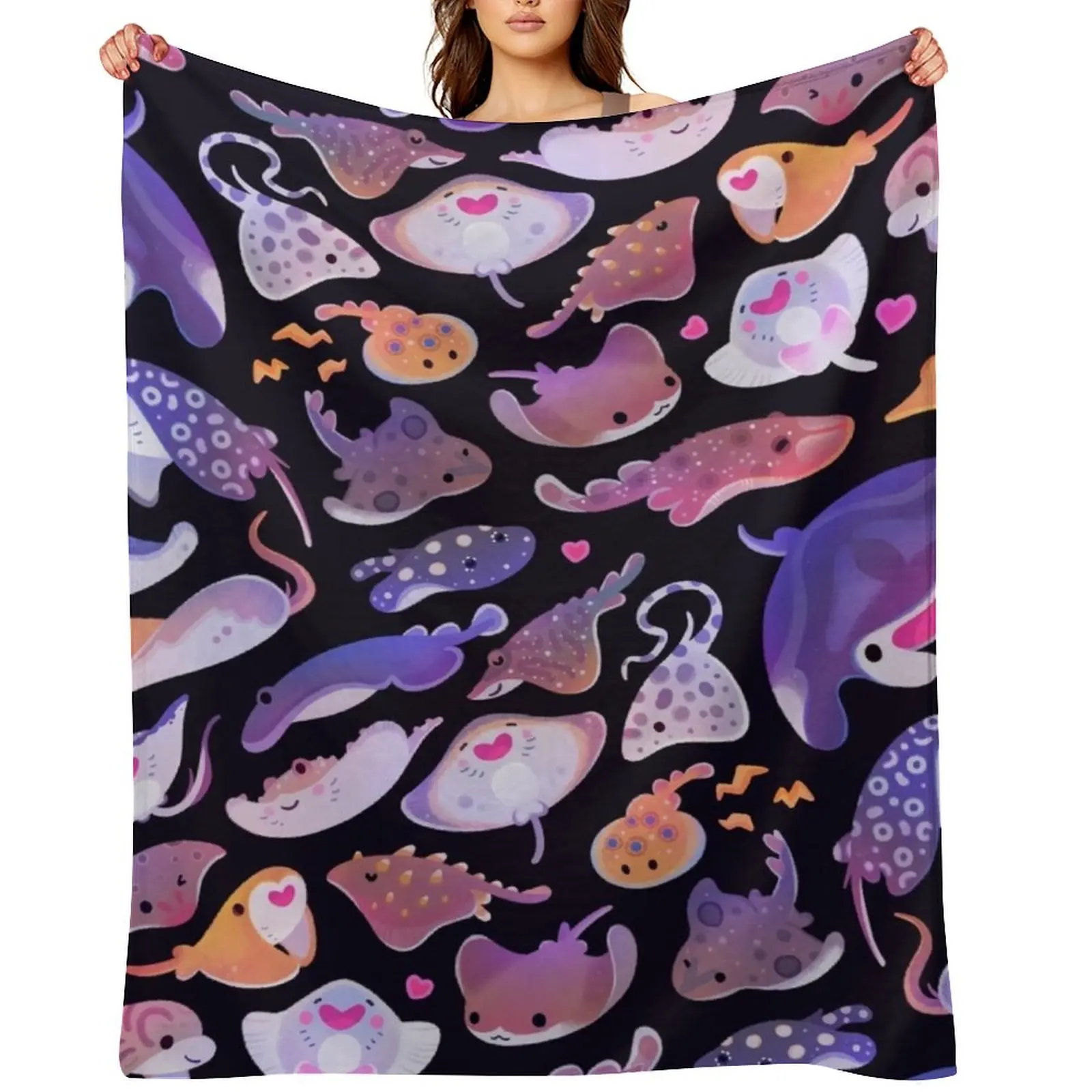 

Ray day 1 Throw Blanket Furry decorative Thermal Bed linens Blankets