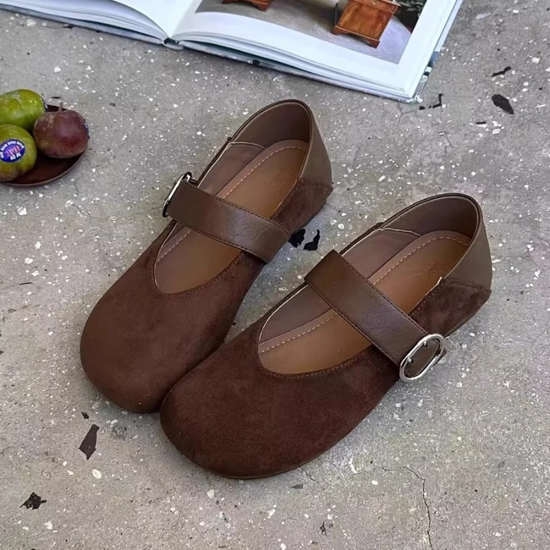Sommerliche Damen-Freizeitschuhe: Luxuriöse Mary Jane Schuhe mit runder Zehenpartie und Schnalle – Neue Mode 2026 mit Leopardenmuster – Detail 7