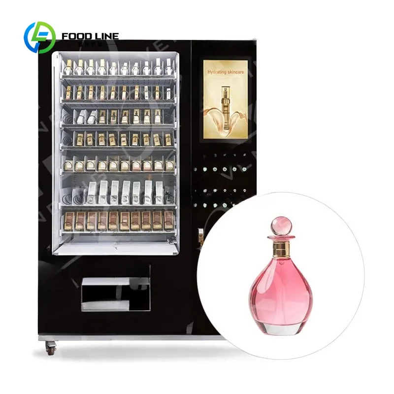 Customized Cosmetics Sample Perfume 10 Bottle Spray and Sell Perfume Vending Machine With Credit Card Coin Cash Payment System