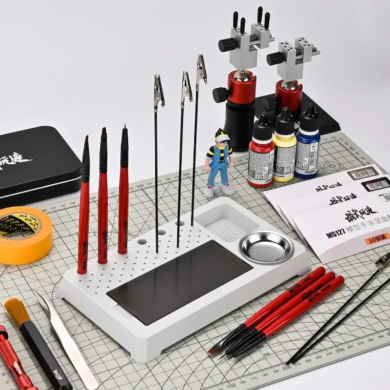 MS127 Hand Painting Wet Palette With Slot For Brush Clips Moisture Palette Box For Hobby Model Making DIY Tools