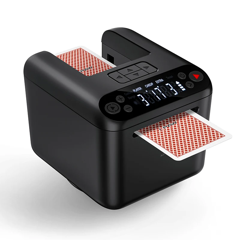 

USA Warehouse in Stock New Arrive Electric Poker Game Machine Rechargeable Game Card Dealer 1,2,3 Decks Automatic Card Dealer