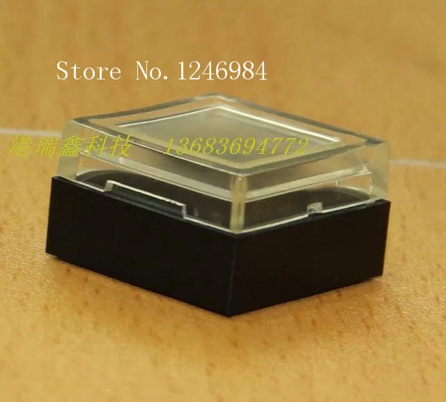 [SA]M16 square button flashing Taiwan rubber cap transparent key caps--50pcs/lot