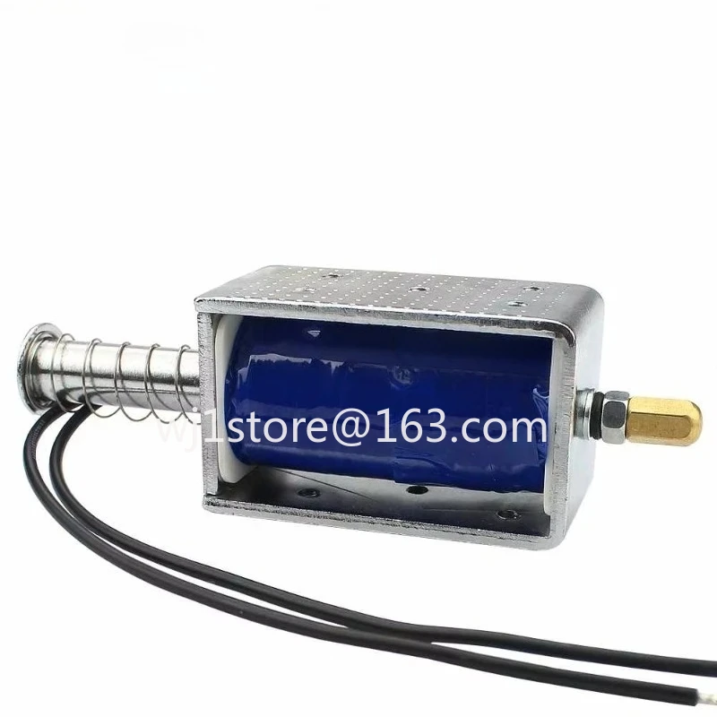 12V24V electromagnet push-pull-through magnet long stroke 30mm LY1264B small solenoid valve，Fast delivery