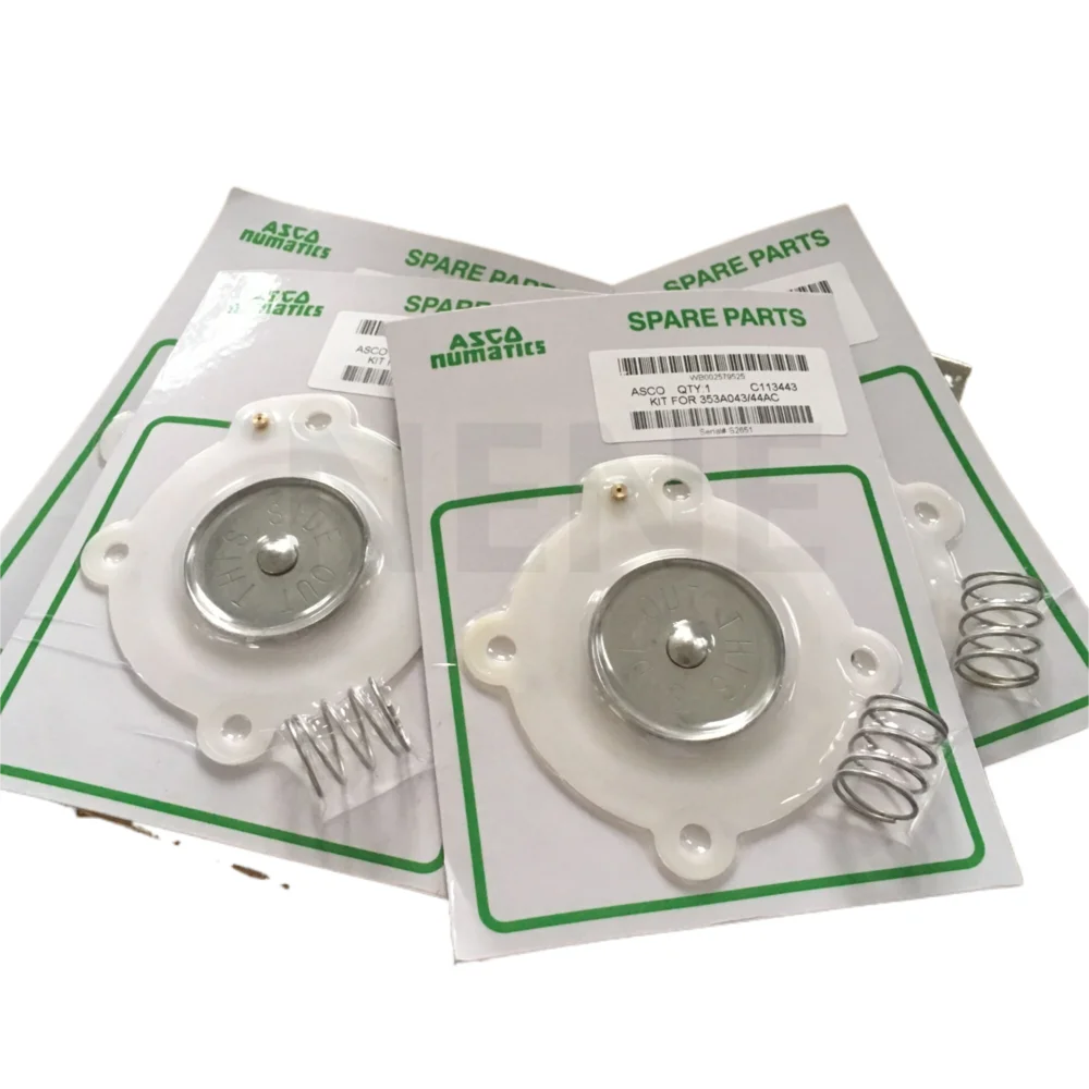 ASCO C113444 C113443 Diaphragm Repair Kit C140740 Nitrile/Viton For Pulse Valve SCG353A044 SCG353G133