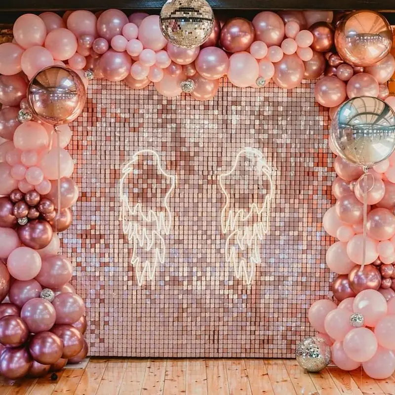 Cortina de lantejoulas para decoração de aniversário, decoração do casamento, fundo para chuveiro de bebê, pano de fundo Glitter para aniversário