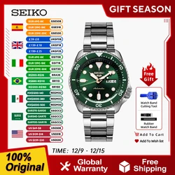 Novo seiko 5 original relógio mecânico automático esporte relógios de mergulho para homem 10bar à prova dwaterproof água luminosa srpd63k1