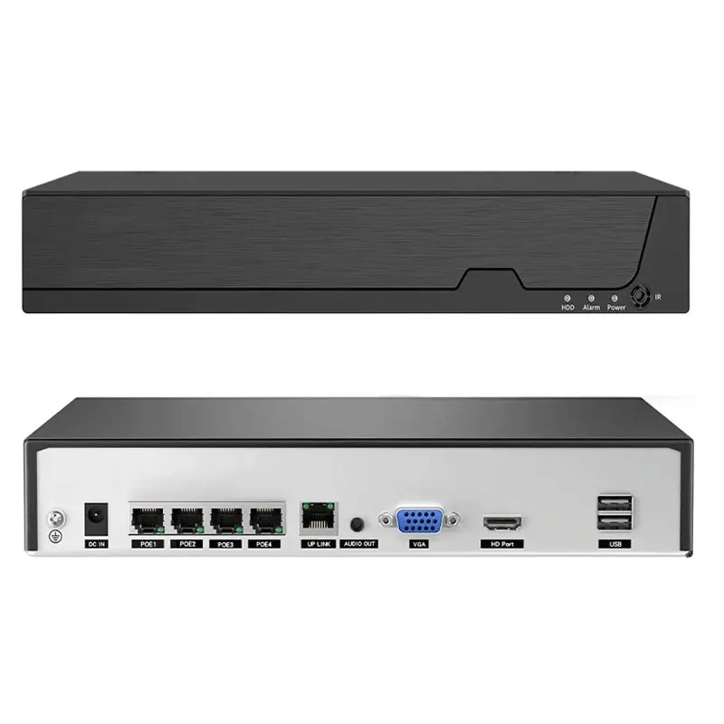 4CH 12MP POE Channel 8TB H.265 Embedded Network Video Recorder High Resolution NVR Recorder