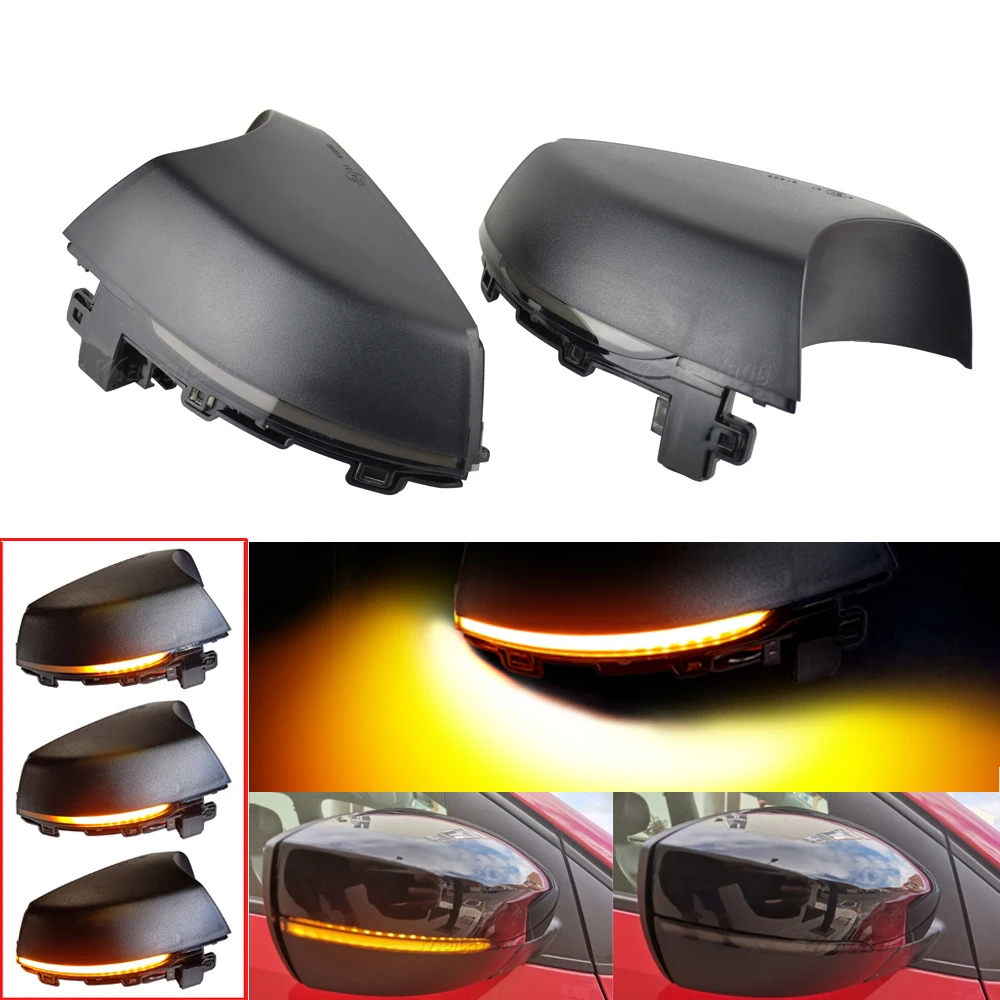 Dynamic Blinker for VW Polo 6R 6C MK5 LED Turn Signal lights flasher 2010 2011 2012 2013 2014 2015 2016 2017 mirror indicator