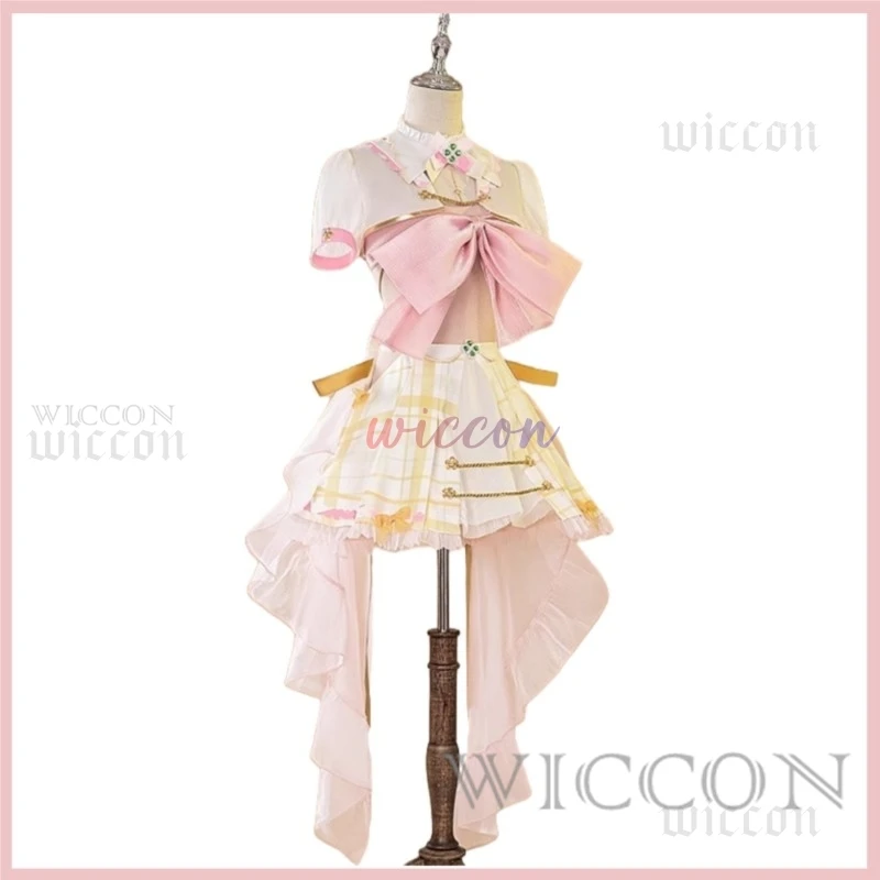 Virtual YouTuber Ace Taffy Costume Cosplay VTuber Rosa Lolita Gonna Abito da sera Cappello Tute Donna Sexy Carino Vestito di Carnevale