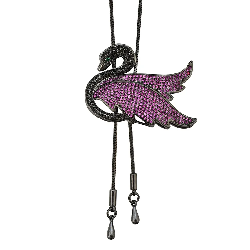 

Свитер-цепочка-подвеска в виде лебедя, вытянутая в длинном стиле, многофункциональное и элегантное женское колье, брошь для женщин.