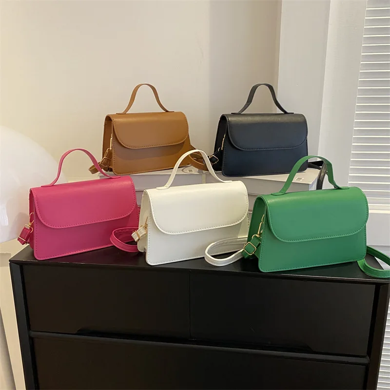 

New Women's Crossbody Bag Fashionable High Quality Women's Handbag Solid Color Versatile Casual High Grade Girls' Mobile Bag