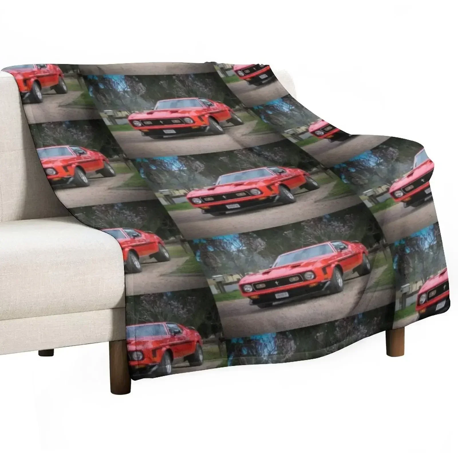 71 Mach 1 Throw Blanket Thin Cute Plaid Blankets