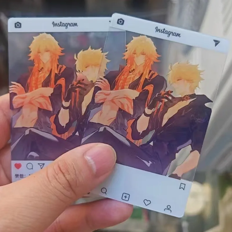 Game Honkai Star Rail Three-Inch Photo Props Diy Cartoon Pvc Transparent Card Mydei Phainon NeiKos496 Collection Card Gift