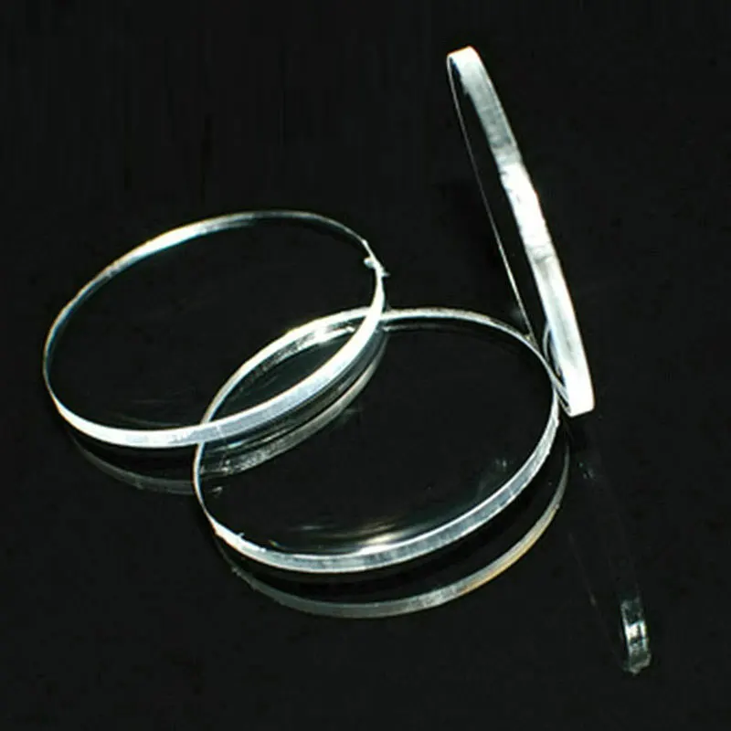 Imagem -05 - Dupla Lente de Vidro Convexo Lupa Óptica Lupa Lente Acrílica 25 mm 50 Pcs 100 Pcs
