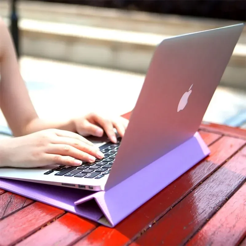 PU Leather with Stand Laptop Notebook Cover Case Sleeve Bag For Apple Macbook 11 12 13 14 15 16.2 inch Dell HP Asus Notebook Bag - view 5