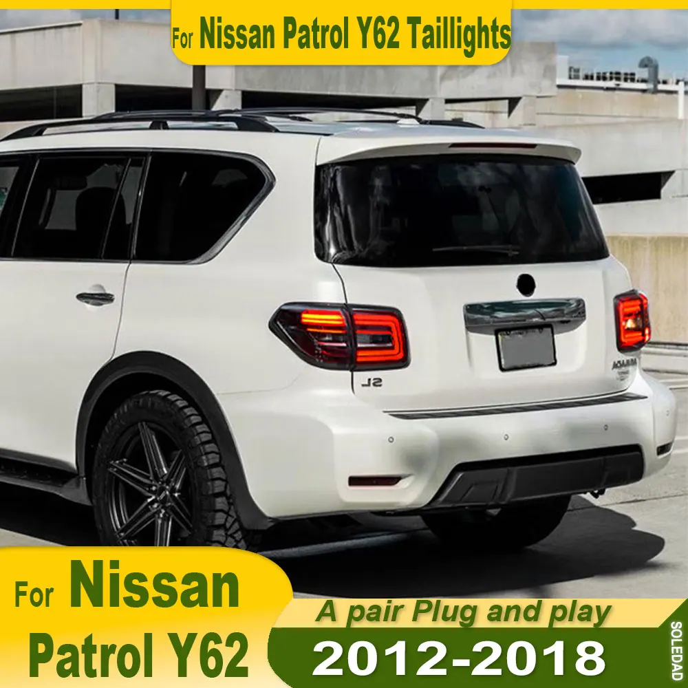 

Стайлинг автомобиля задний фонарь для Nissan Patrol Y62 задние фонари 2008-2018 Tourle светодиодный задний фонарь светодиодный DRL тормозной сигнал аксессуары для заднего хода
