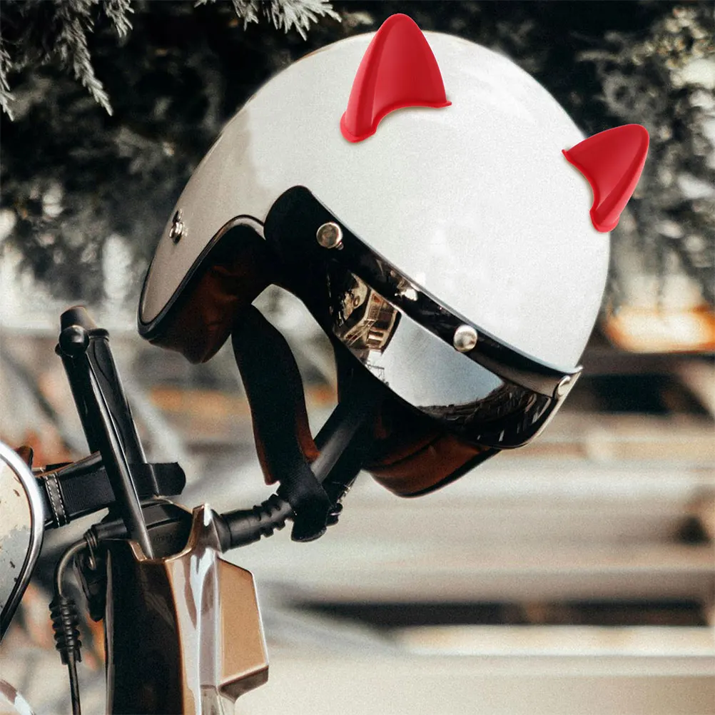 

Cat Ears Decoration Durable Motorcycle Accessories Women Red Hemelt Kitten Toppers ScooterHelmet Attachments Safe
