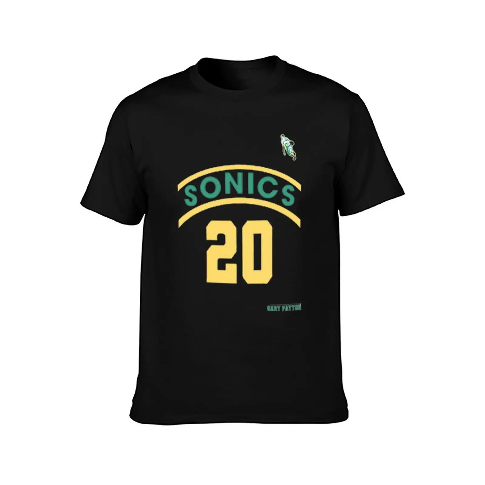 Gary Payton Retro Supersonics Jersey 90s Style Fan Art T-Shirt t shirts cotton 100% T-Shirt