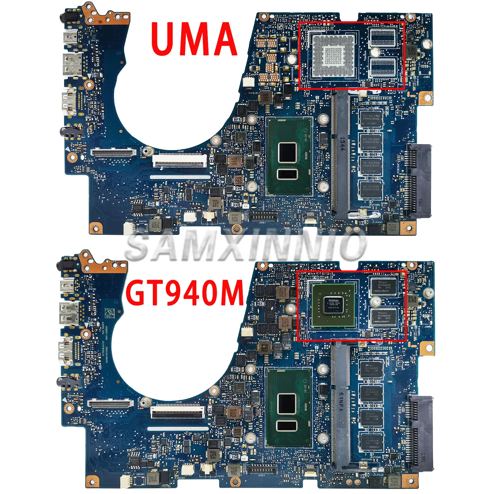 Материнская плата SAMXINNO UX303UB UX303U BX303UA UX303UA U303UB U303UA Материнская плата для ноутбука с процессором I3 I5 I7 6-го поколения 4 ГБ ОЗУ GT940M