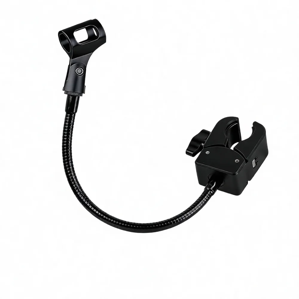Flexible Microphone Support Arm Desktop Clamp Gooseneck Mount For Podcast Singing Stage Performance Desktop Bracket