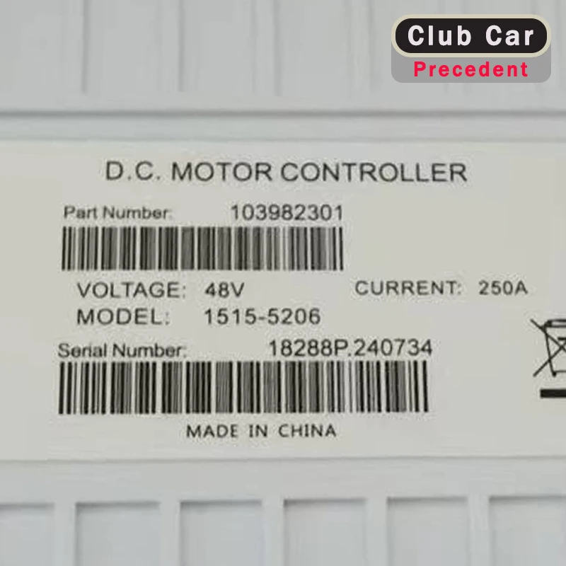 Golf cart controller 1515-5206 48V 250A suitable for Clubcar OEM#103982301