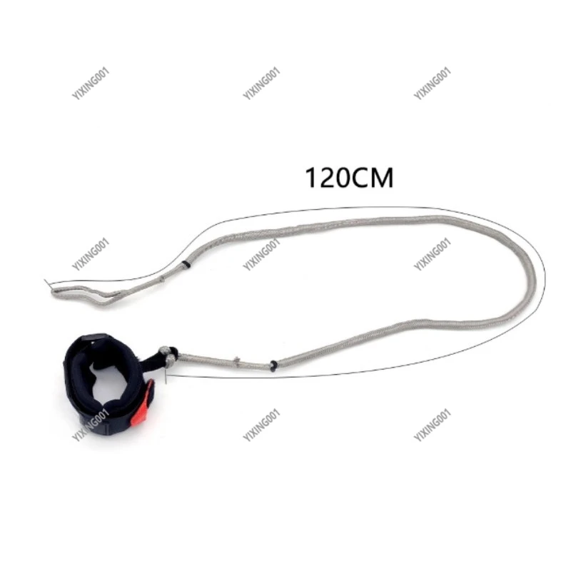 Hydrofoil Surf Waist Leash - 10FT Adjustable Quick Release Coiled Rope Belt for Wing Board Surfboard Water Sports Tool