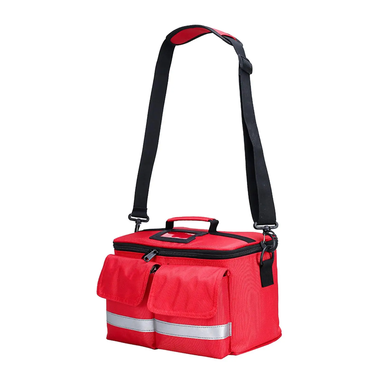 Emergency Kit First Aid Pouch Waterproof Bag Family Portable Handbag Organizer Essential Item Fire Resistant Card Slot