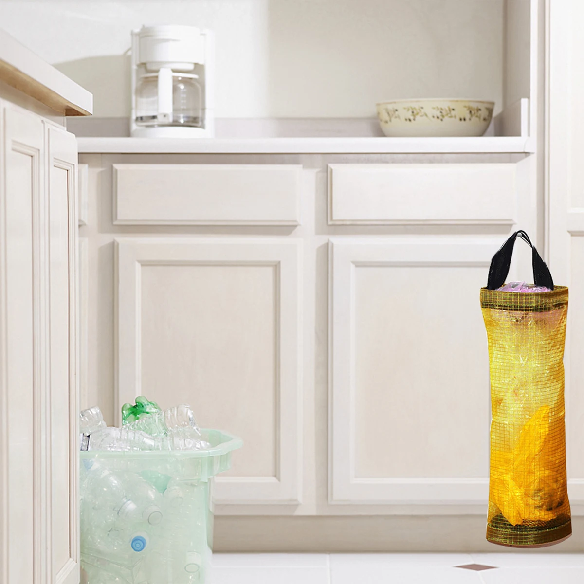 

Storage Bags Hanging Grocery Organizer Kitchen Trash Dispenser Holder Rack Carrier