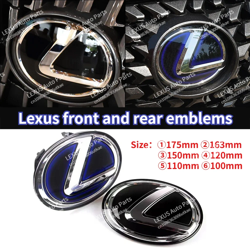 Car Front Grille Rear Trunk Emblems for Lexus NX200T NX300 ES200 ES240 ES300H ES350 IS300 IS460 RX270 RX300 GS300 GS450h Hybrid