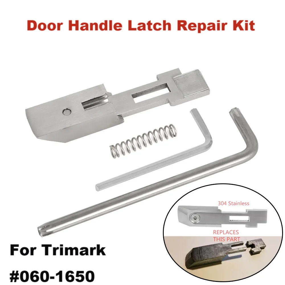 For T507 RV Designer Door Handle Latch Repair Kit Trimark #060-1650 Stainless