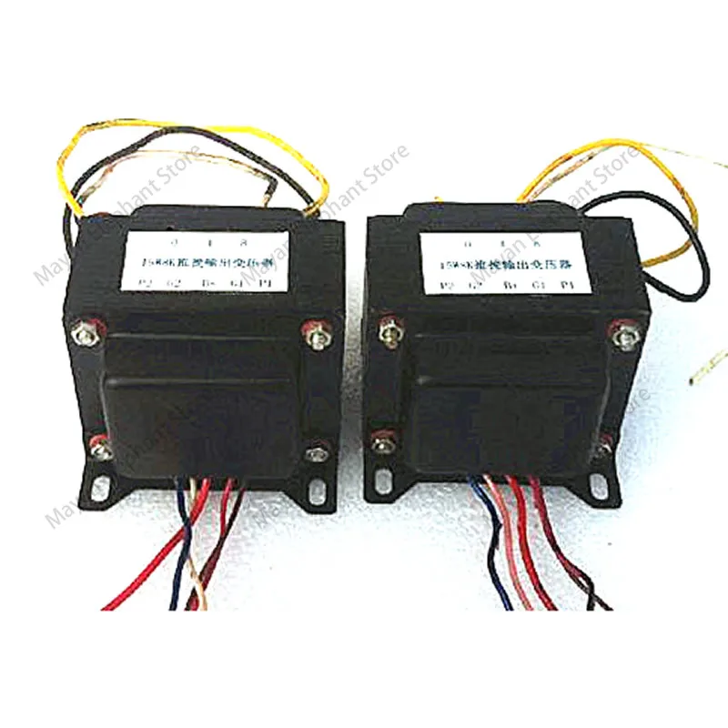 6V6, 6P6P push-pull amplifier 15W8K push-pull output transformer cattle, bandwidth: 20HZ-48KHZ (-1DB)