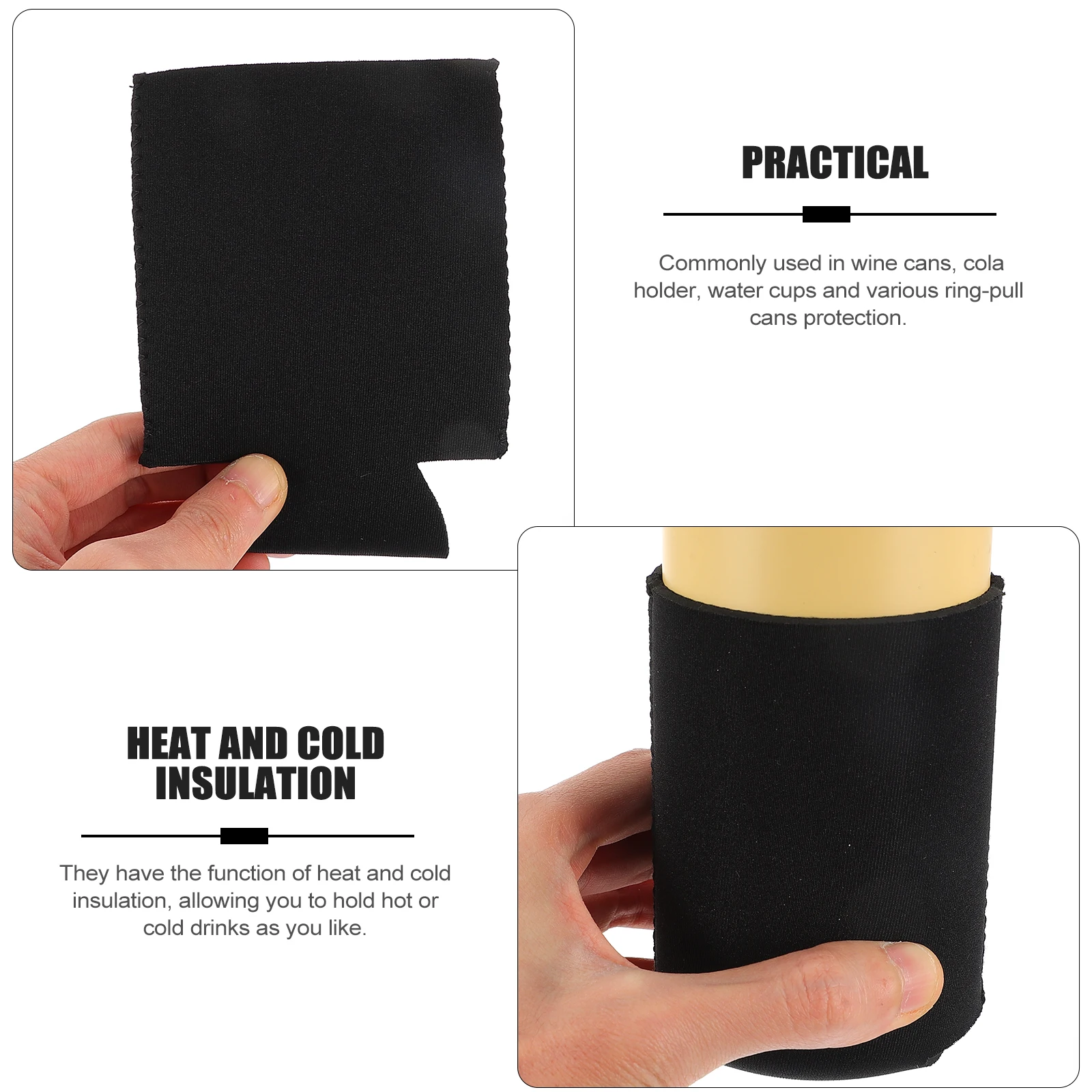 

10pcs Can Cover Cup Sleeves Insulated Beverage Can Cover Bottle Protector Beer Water Colder