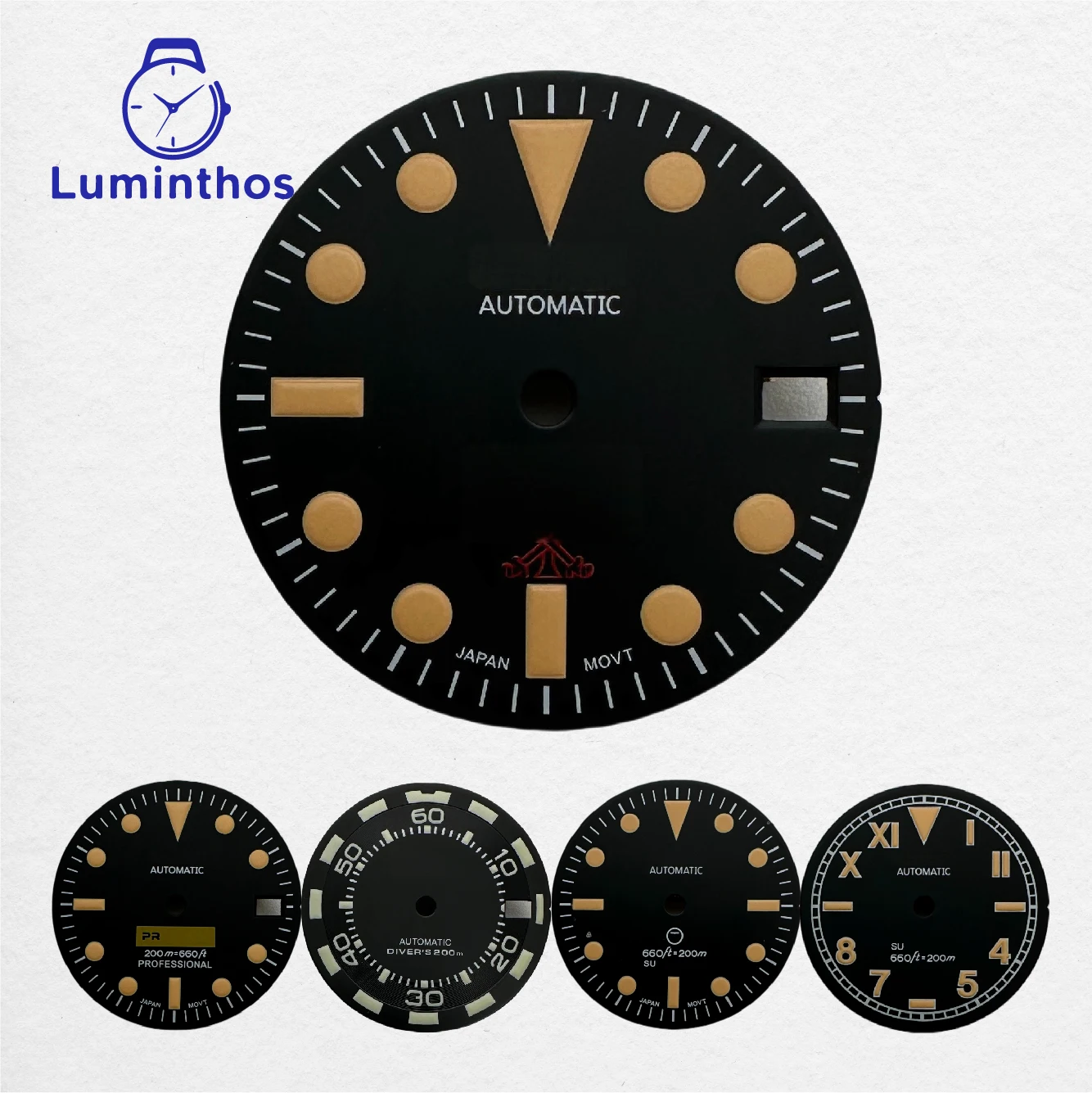 ساعات لومينثوس للرجال S Logo مجموعة عتيقة قرص مضيء 28.5 مللي متر لساعة NH35/NH36 ملحقات تحويل الساعة