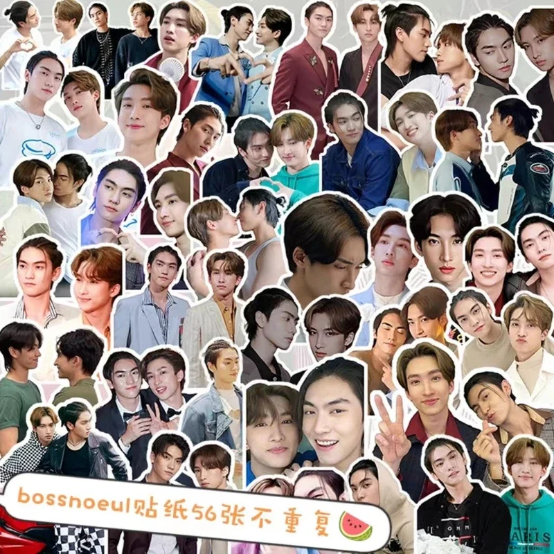 56PC/SET Bossnoeul HD Poster Stickers Thai TV Love In The Air Drama Stills Hand Account Materials Notebook Cup Phone DIY Sticker