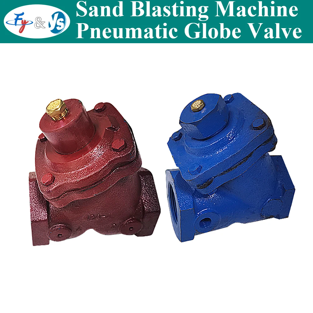 High Pressure Sandblasting Machine Pneumatic Stop Valve Sand Blasting Abrasive Control Valve for Small Air Pump Clement Valve