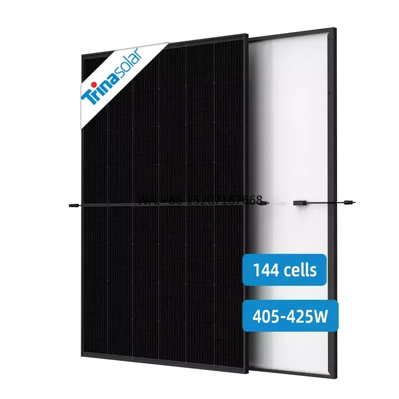 545w 550w 600w 670w Solar Panel Trina Black Bifacial Vertex s Mono Perc 300w 390w 395 400w