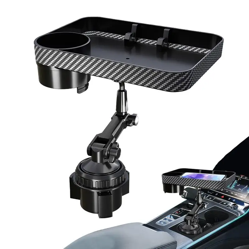 Cell Phone Cup Holder Cup Holder Tray For Car Detachable Car Food Table Tray Automotive Cup Holders For Travel Road Accessories