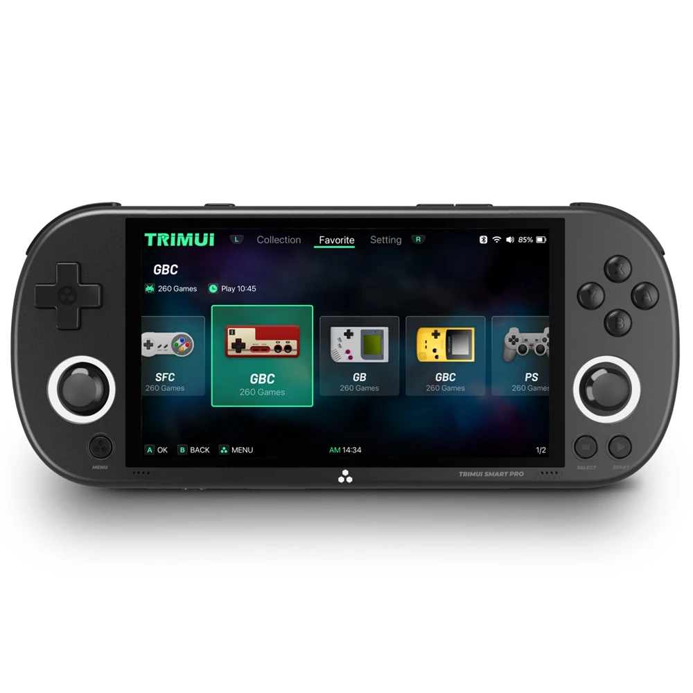 

New Portable 4.96 Inch TRIMUI Smart Pro Retro Handheld Game Console Open Source System Video Game Player Children's Kids Gifts