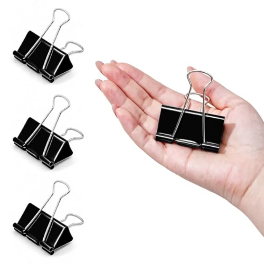 

Extra Large Binder Clips 2 Inch 36 Pack,Big Paper Clamps, Reusable Fold Back Binder Clip Bulk for Office, Home, School Supplies