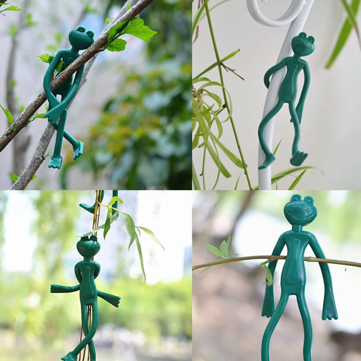 Horticultural assistance cartoon zip ties frog lizard tree branch organization zip ties vegetation decoration