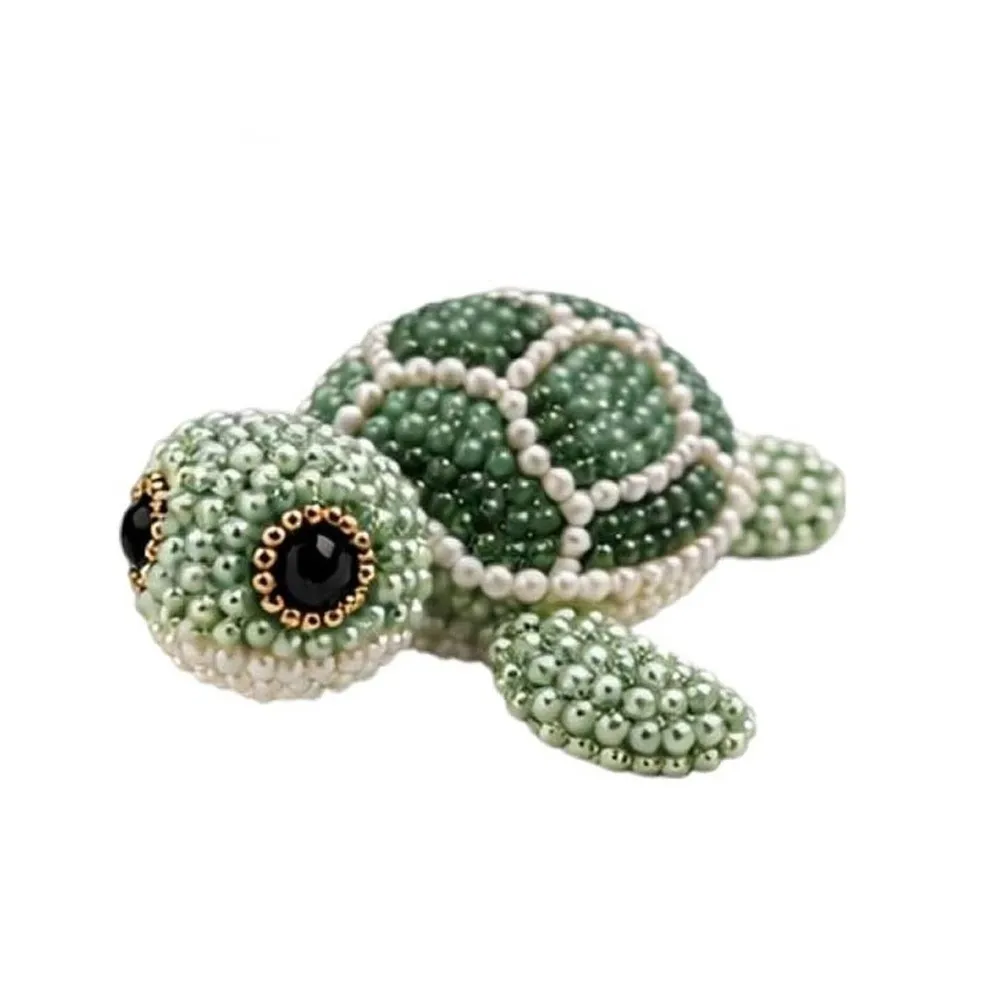 Creative Animal Shape 3D Beaded Animal Kit Handmade Craft DIY Bead Craft Kit with Colorful Beads Bead Weaving Kit Home Decor