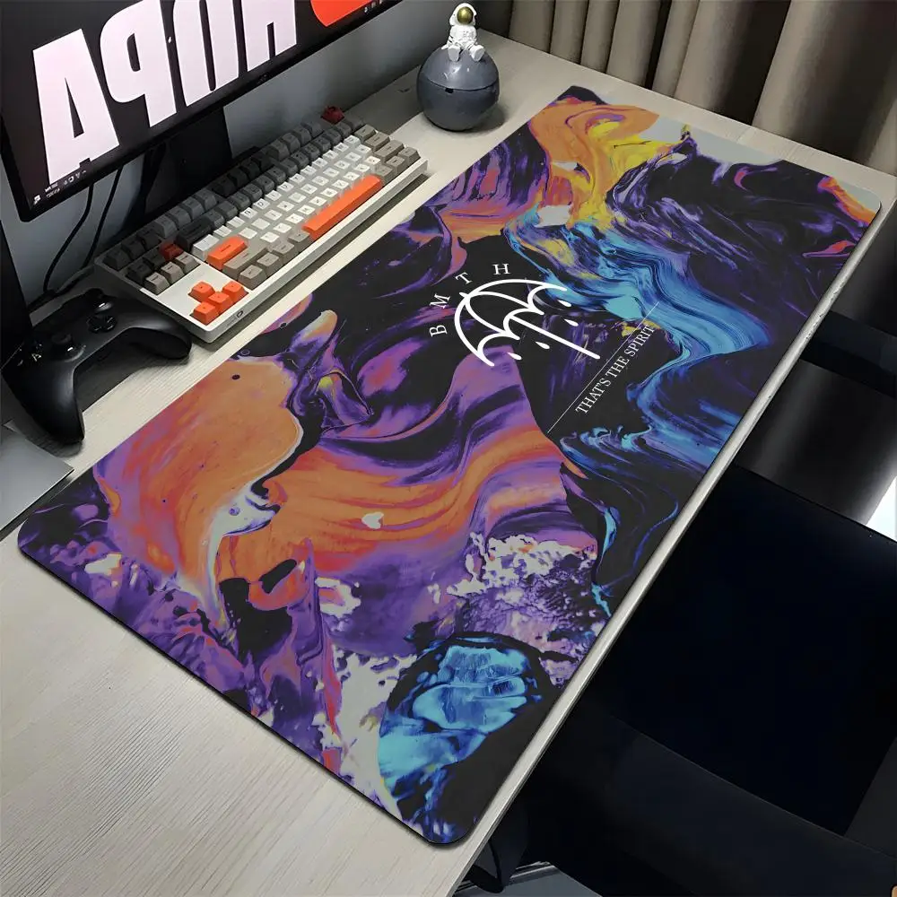 Bring Me The Horizons Large Gaming Mouse Delivery Pad Gamer Big Mouse Mat Computer Locking Edge MousePad 90x40cm Keyboard Desk