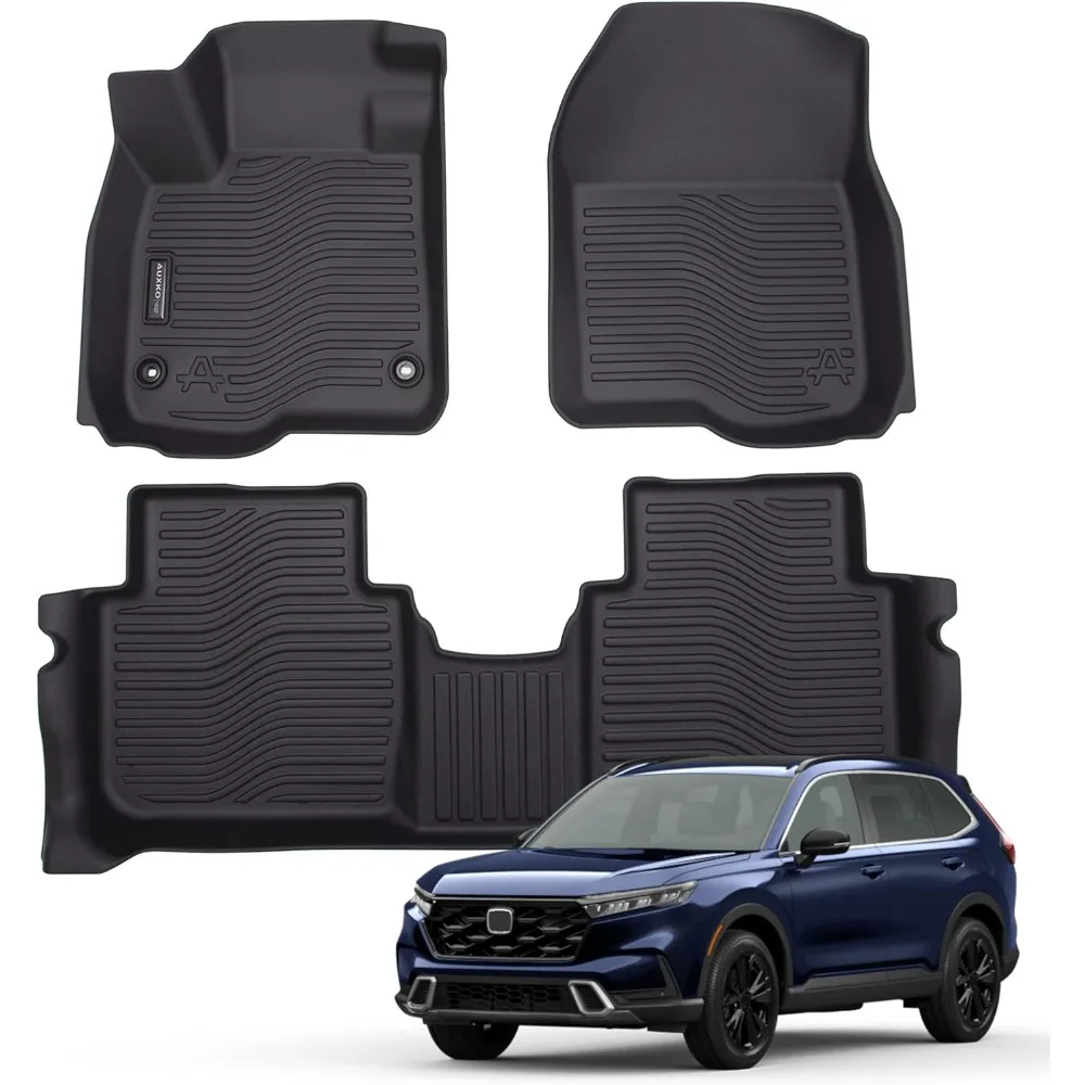 

US All Weather Floor Mats Fits for Honda CR-V 2023 2024 2025 (Include Hybrid) TPE Rubber Liners Accessory for Honda CRV