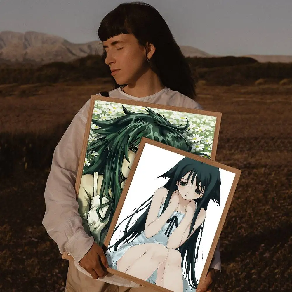 Saya No Uta The Song Of Saya Self-adhesive Art Poster Whitepaper Prints Posters Artwork Home Decor