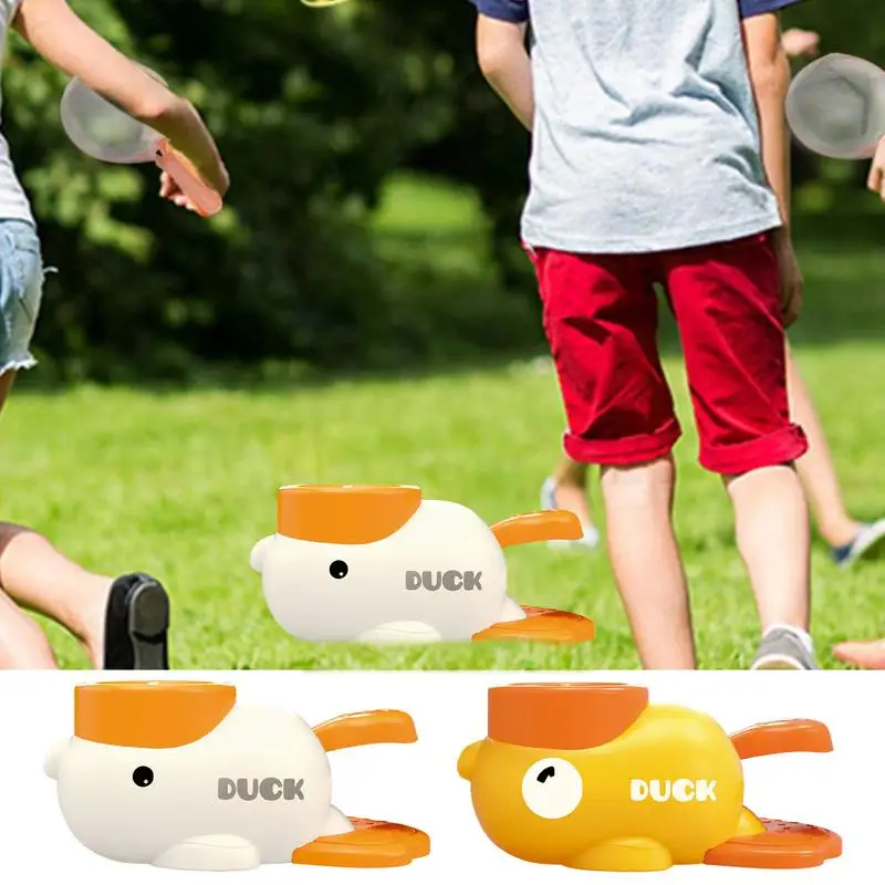 Kinder Flying Disc Spielzeug Air Bounce Pokes Rotierenden Propeller Spielzeug Launcher Air Untertasse Rakete Sport Spiele für Outdoor